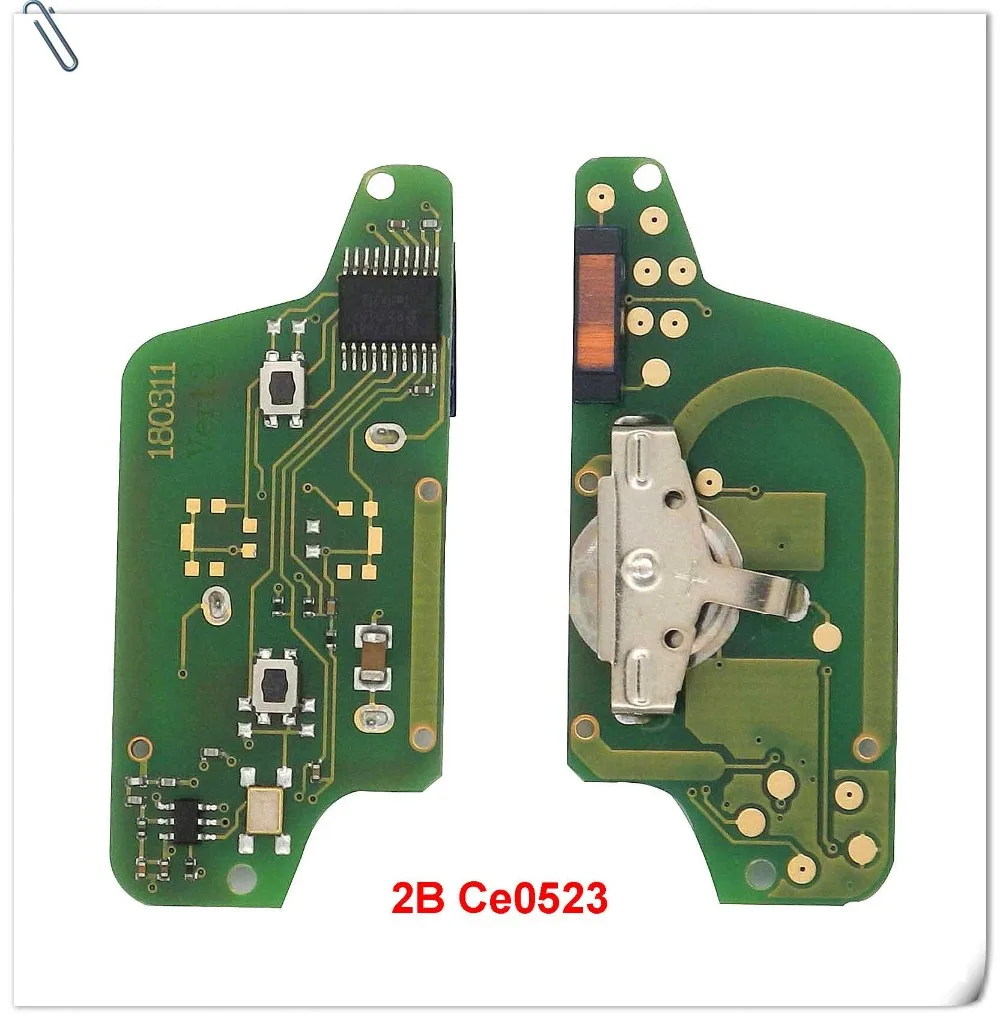 Дистанционный дистанционный Автомобильный ключ электронная плата для peugeot 407 408 307 308 207 Citroen C2 C3 C4 CE0523 Ce0536 3 кнопки