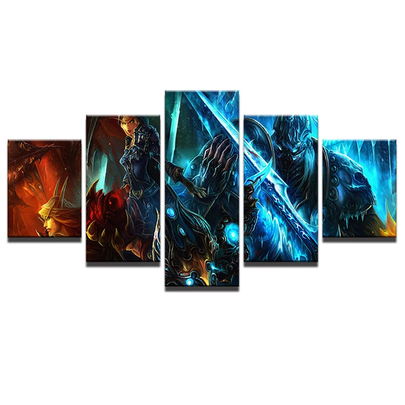 World Warcraft Poster Promotion For Promotional 3 Panels Canvas Prints World Of Warcraft Artwork Painting Poster Home Decor Fashion Wall Art For Living Room
