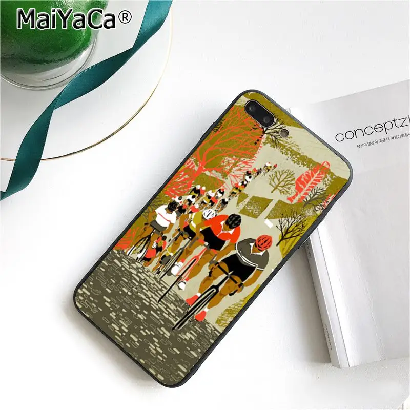 Чехол для телефона MaiYaCa BIKE CYCLING art Для iphone 11 Pro 11Pro MAX 8 7 6 6S Plus 5 5S SE XR X XS MAX 10