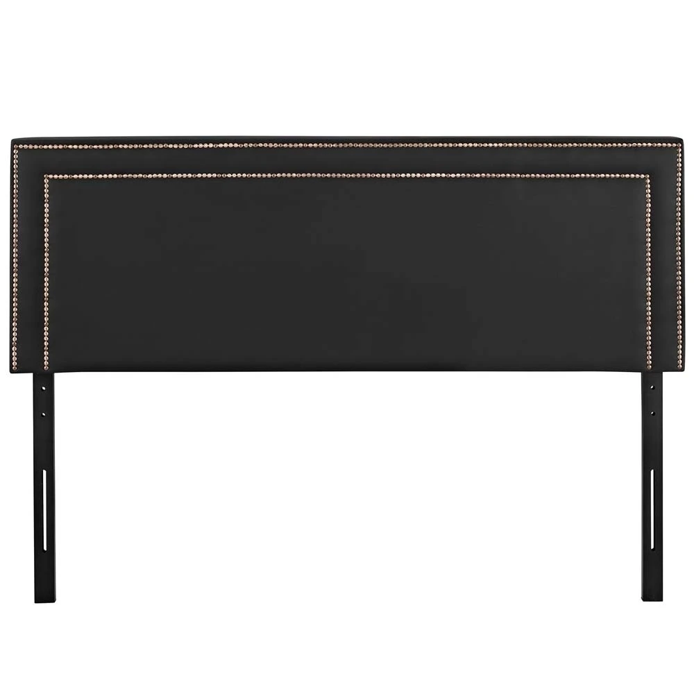 Black Jessamine King Vinyl Headboard