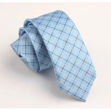 Мужской синий клетчатый галстук Классический Тонкий узкий галстук жениха унисекс деловой узкий галстук для свадебной вечеринки SK283