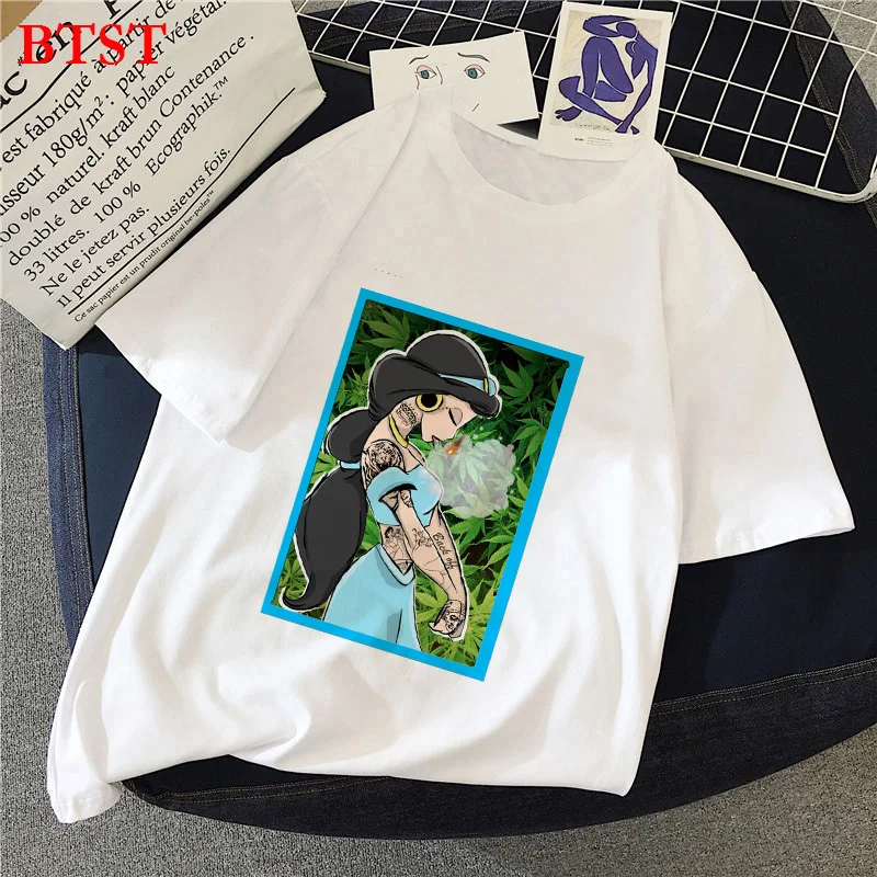

Stoned Princess Kawaii Women Clothes Korean Style Tshirts Tops Graphic Tees Women Plus Size Gothic 90s Streetwear Casual T Shirt