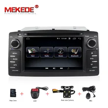 free shipping HD Android 8 0 car dvd player For Toyota Corolla E120 BYD F3 2