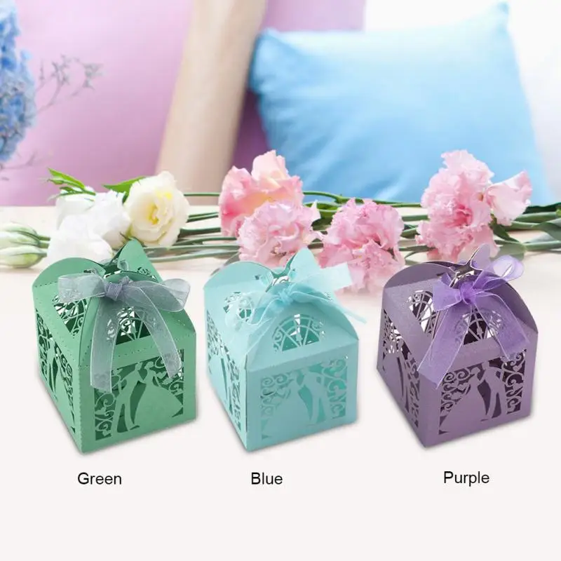 Buy 50Pcs/set Wedding Candy Box Gift Cases Wedding