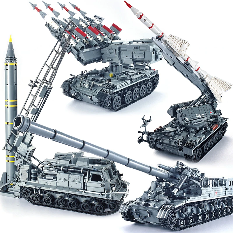 

XingBao compatible missile Military technic Tank T92 cars vehicle MOC creator sets building blocks battle russian
