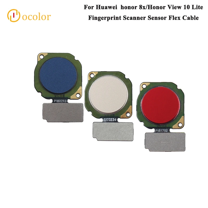 ocolor For Huawei honor 8x Fingerprint Scanner Sensor Flex Cable Honor View 10 Lite Replacement Phone Accessories | Мобильные