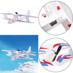 2018 Новый DIY биплан планер пена питание летающий самолет перезаряжаемые электрический модель самолета Науки развивающие игрушки для детей