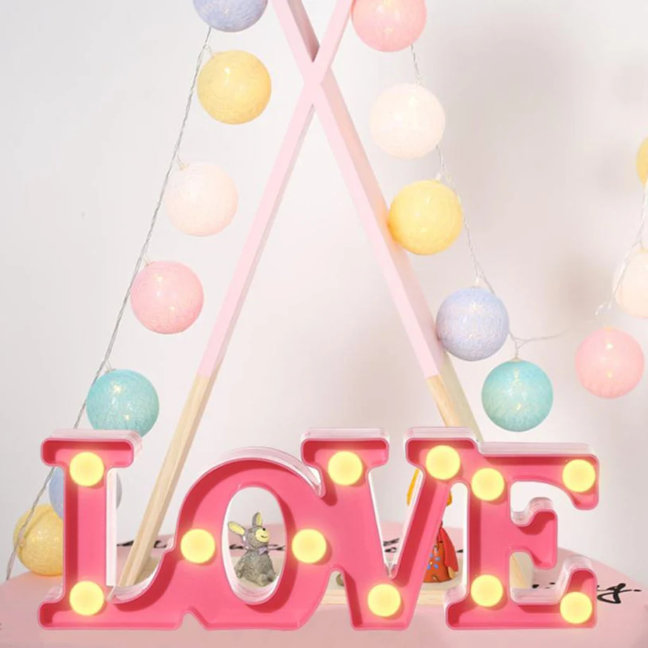 Luzes da Noite letras brancas de plástico pé Led Light Night Light 12v New Year : New Year Led Lamp