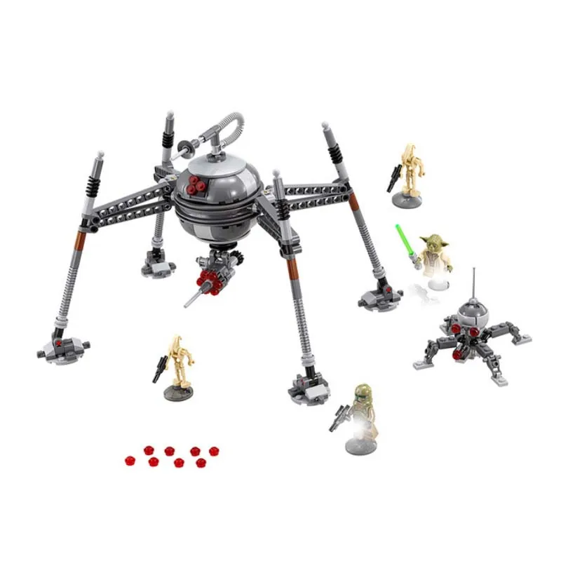 BELA 10370 Compatible Legoings Star Wars Attack Of Clones Hailfire Droid Exclusive Building Blocks Bricks Toys For Children