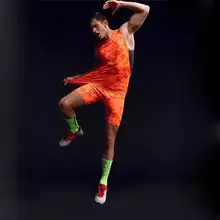 Мужской профессиональный набор для фитнеса Быстросохнущий Спортивный топ+ короткая футболка жилет спортивный компресс работает Yogaing Tank футболка 4750