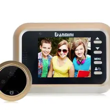 2,4 дюймов 2MP 160 градусов ИК ночного видения Видео дверной телефон глазок