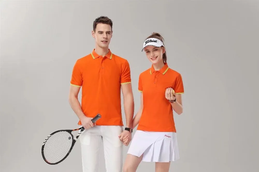 Для тренировок ультра тонкая одежда спортивная уличная Мужская и женская универсальная Поло для гольфа, тенниса с коротким рукавом Поло 7902