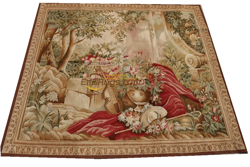 Aubusson French Print Tapestr Fashionable Household Decorates Circular