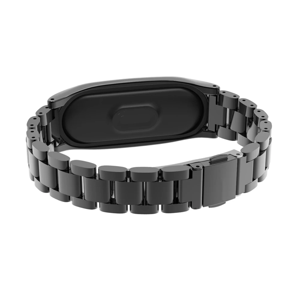 Ремешок для часов из нержавеющей стали для mi band 3, спортивный металлический ремешок на запястье, браслет, напульсники mi Band 3, ремешок для Xiaomi mi band 3