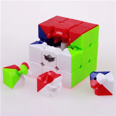 3x3x3 циклонная головоломка без наклеек, магические скоростные кубики для мальчиков, профессиональный кубик магики 3 на 3, Обучающие забавные кубики, игрушки для детей - Цвет: colorful