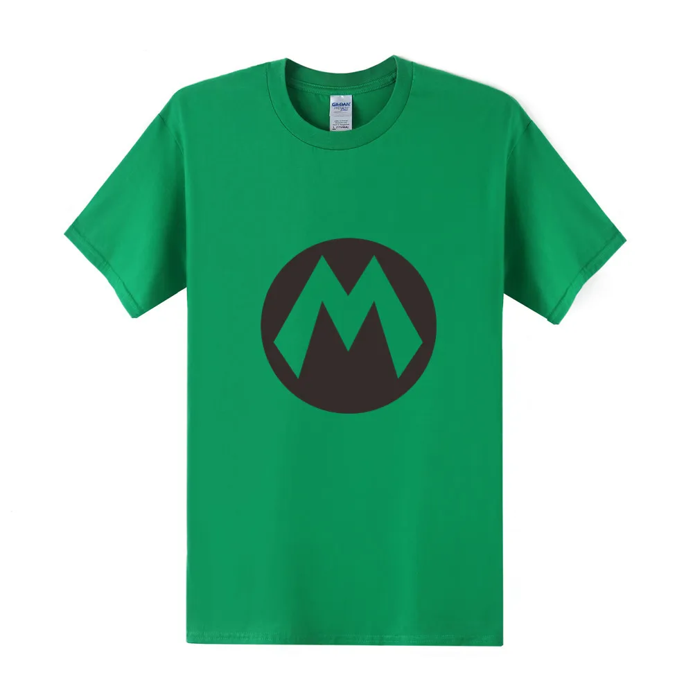 Футболка Super Mario летние новые мужские футболки с героями мультфильмов модные хлопковые футболки с короткими рукавами и круглым вырезом, мужские женские блузки OT-286