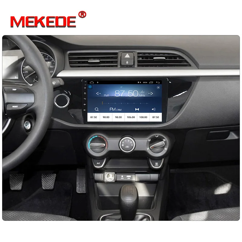 Top MEKEDE HD Car Radio Multimedia Video Player Navigation GPS Android For KIA RIO accessories sedan no dvd 2 din 4 2017 2018 rio 5