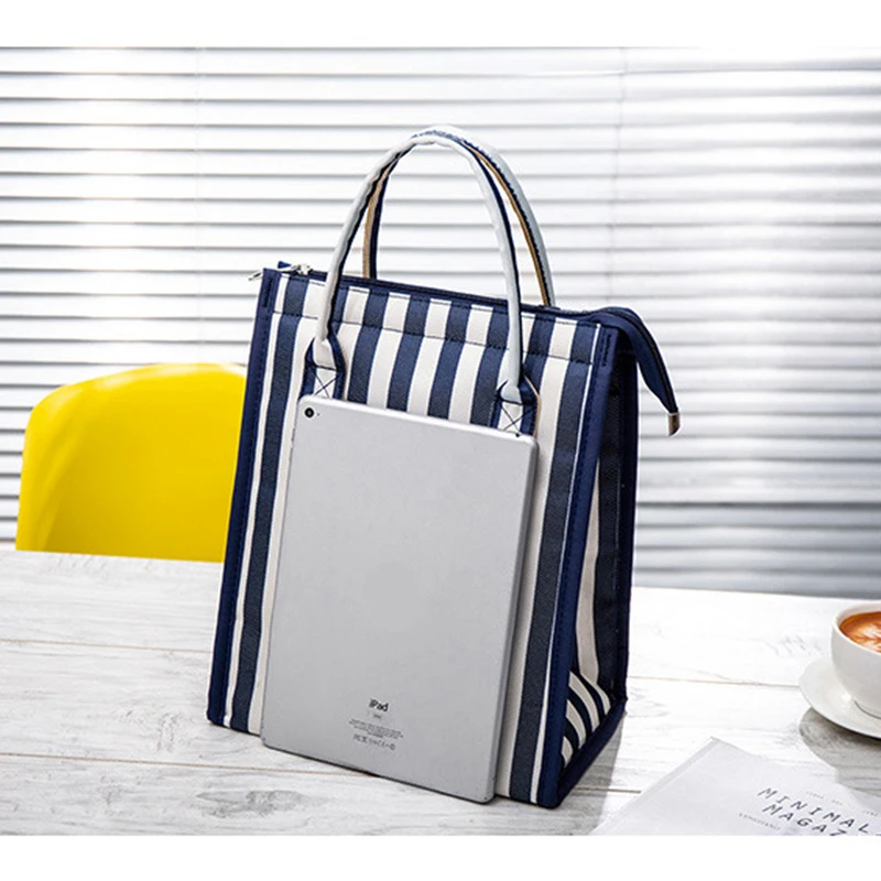 Fashion Waterproof Canvas Lunch Bags For Women Kids Men Cooler Lunch Box Bag Tote High Quality Portable Insulation Package Food Fashion Waterproof Canvas Lunch Bags For Women Kids Men Cooler Lunch Box Bag Tote High Quality Portable Insulation Package Food