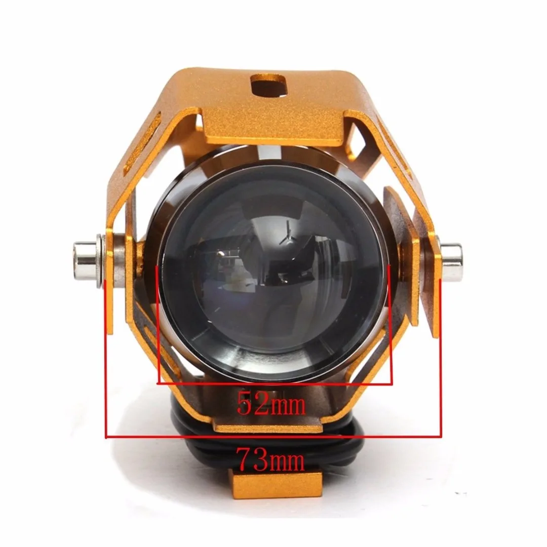 2pcs/set U5 Motorcycle Bike LED Headlight Fog Driving Spot Light Lamp White