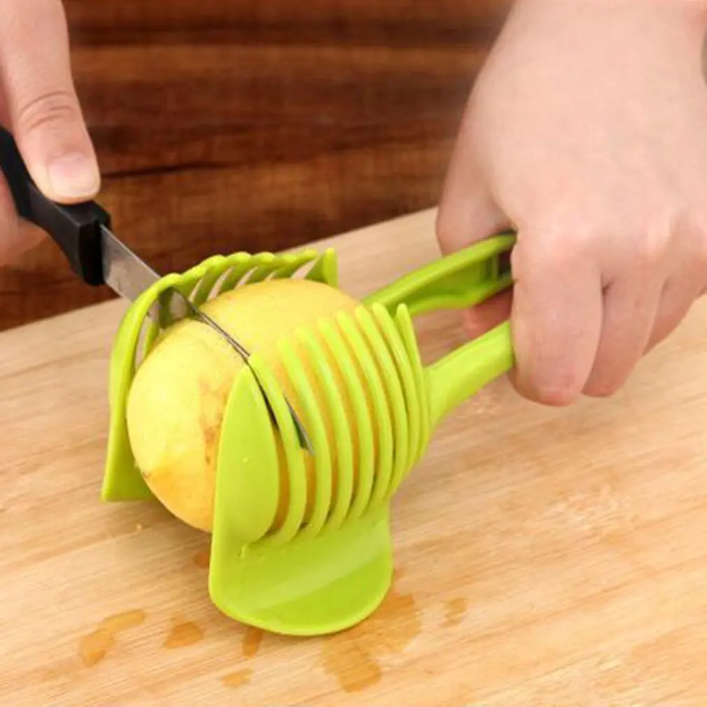 Квалифицированный 1 шт. инструменты для фруктов и овощей круглый зажим ручной круговой моды лимонные ломтики томатный слайсер для резки фруктов клип