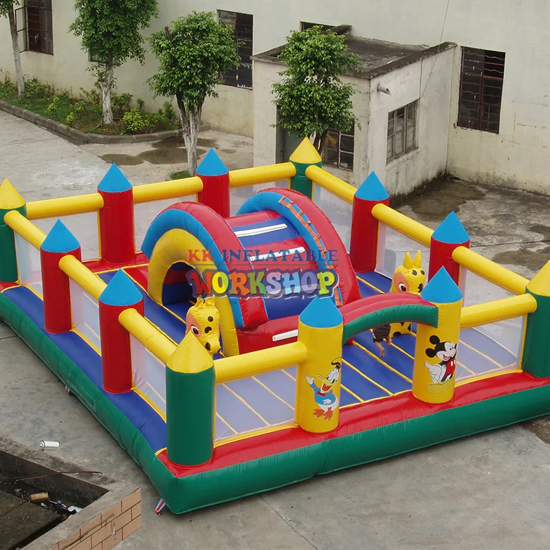 Mutilfunctional надувной замок, надувной парк развлечений детский мультяшный рай для продажи