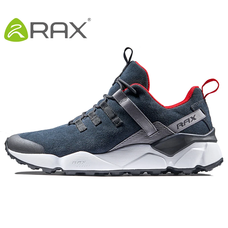 

RAX New Men's Hiking Shoes Leather Waterproof Cushioning Breathable Shoes Women Outdoor Trekking Backpacking Travel Shoes Men
