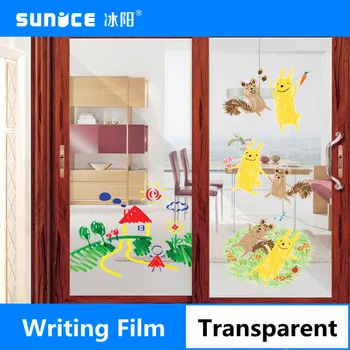 

Removable Clear Whiteboard Film Chalkboard Decal Wall Writing Board Pen Student Stationery Gift School Office Supplies 0.6 x 1m