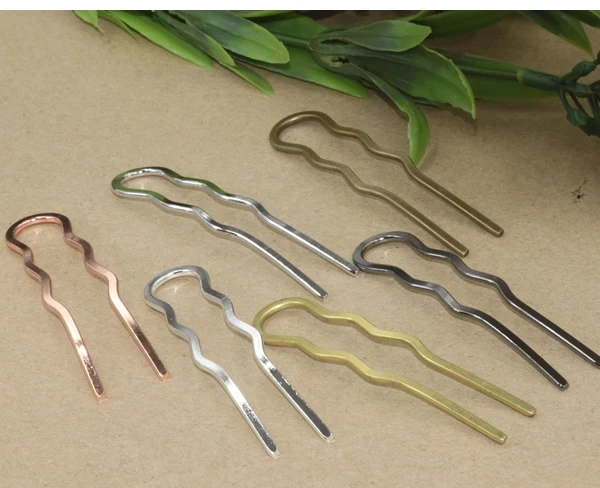 

20pcs/Lot 12*70mm Copper/Brass HairPin clip,Hair Sticks,Antique Bronze/Gold/Silver/Black Hair Bobby pin DIY Vintage Jewelry