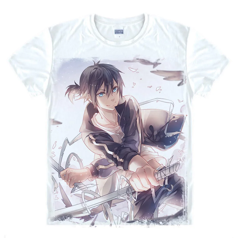 Coolprint японский Футболка с изображением в стиле аниме Noragami бродячая Бог футболки