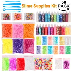 58pcs Beginners Slime Supplies Kit Confetti Star Heart Sprinkles DIY Slime Decoden Craft Supplies Assorted Jewelry Display 58pcs Beginners Slime Supplies Kit Confetti Star Heart Sprinkles DIY Slime Decoden Craft Supplies Assorted Jewelry Display