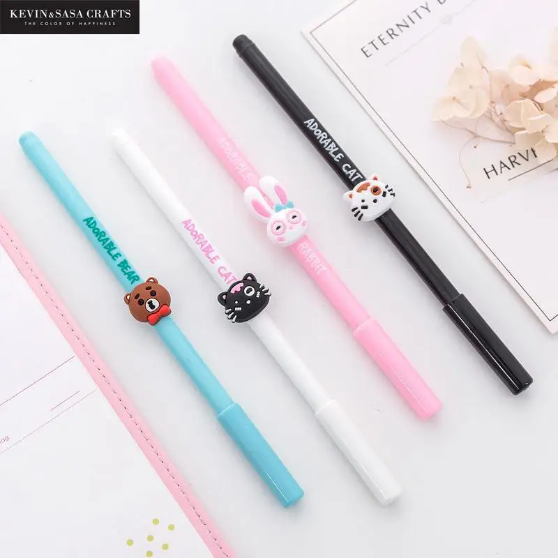 

4Pcs/Set Quality Gel Pen Stationery Kawaii School Supplies Gel Ink Pen School Stationery Office Suppliers Kids Gift School Tools
