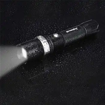 

Outdoor Portable Zoomable Flashlight XM-L Q5+COB LED Torch Lamp Penlight 18650 powerful rechargable torch flashlight #4A30