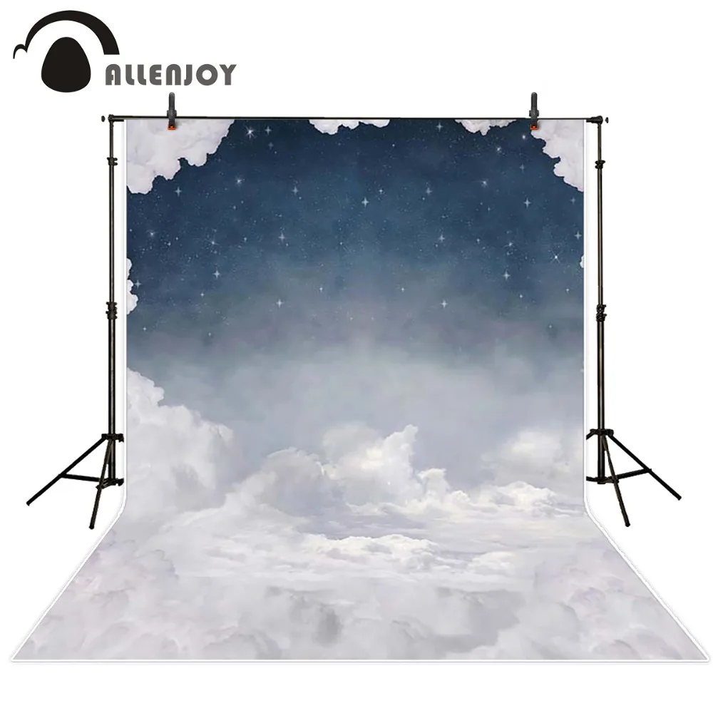 

Allenjoy Photography background Night sky white clouds newborn kids summer customize backdrops