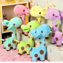 Чучело 18 см плюшевая игрушка жираф кукла один набор/6 штук подарок на день рождения w2493