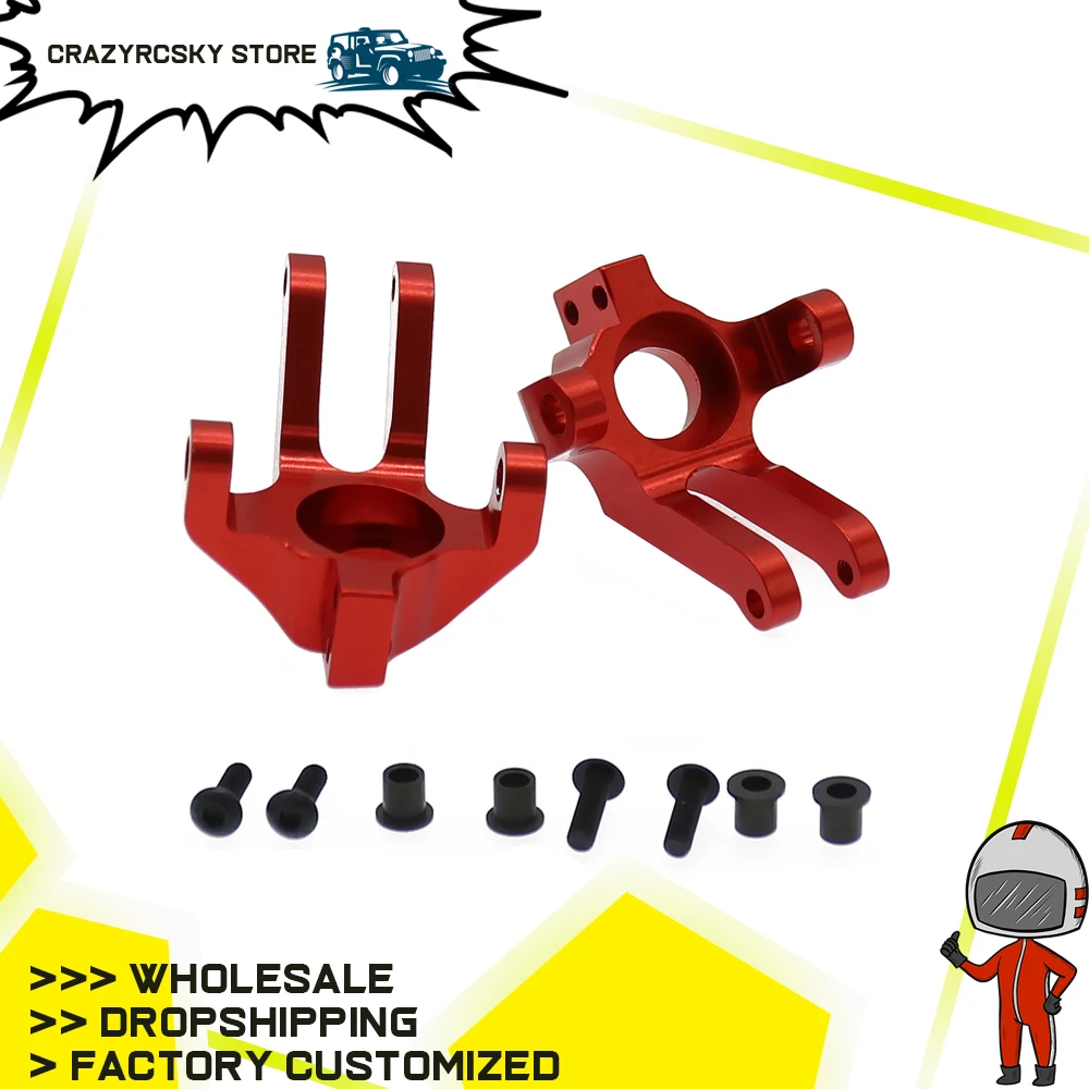 

RCAWD Multicolor 2PCS Alloy Steering Hub Carrier For RC Hobby Model Car 1/10 Axial Wraith Spawn AX90056 AX90045 AX90018