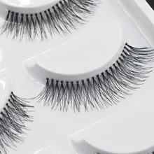 5 пар натуральные черные длинные Редкие крестовые накладные ресницы для наращивания инструменты для макияжа