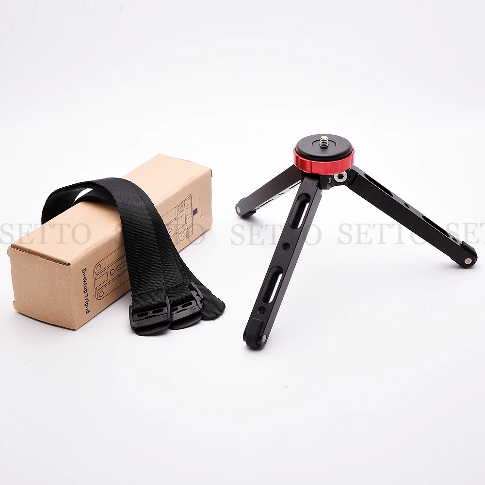 Lightweight Camera Tripod Compact Aluminum Tripod Desktop Mini Tripod with Ball Head for Canon Nikon DSLR