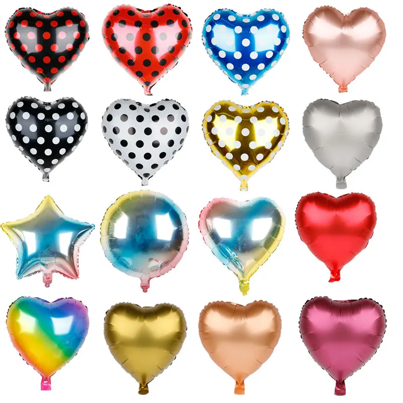 

1pc 18inch Heart love Balloons Inflatable Foil Balloon Wedding Valentine Day Decorations Helium Ballon Christmas Supplies Globos