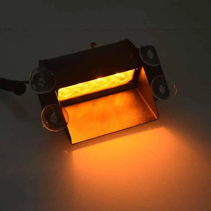 

Car Lights New Car Styling 4 Led Red Blue Yellow Blue Car Police Strobe Flash Light Dash Emergency 3 Flashing Fog Lights 3 Style