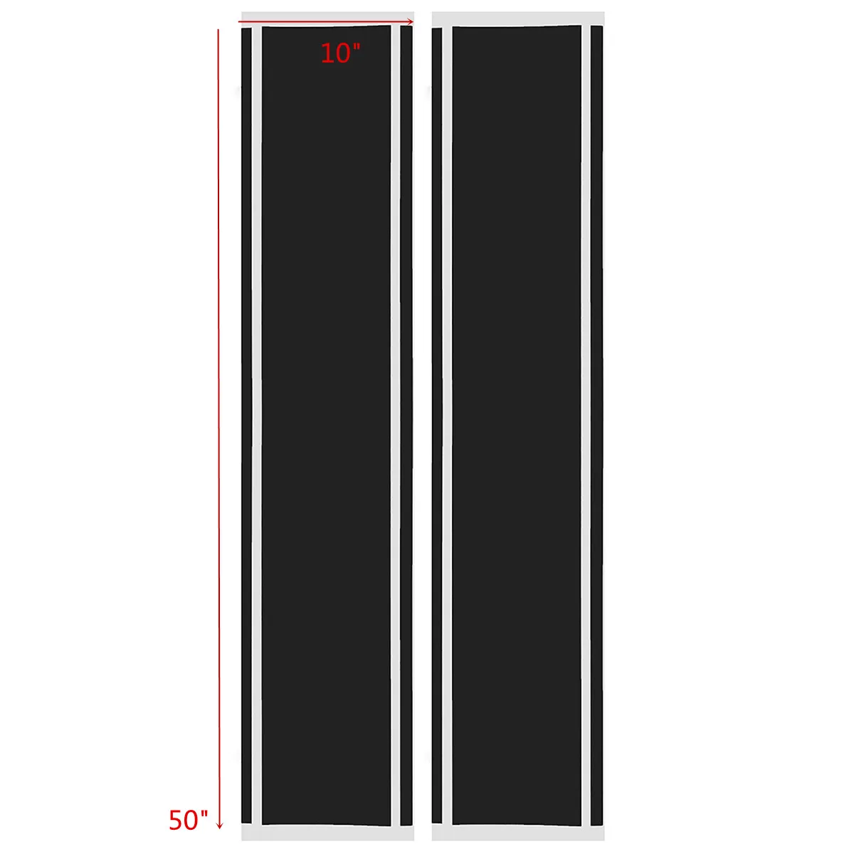 Пара Hood Racing Rally Stripes автомобильная графическая наклейка виниловая Универсальная