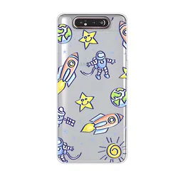 Custodia posteriore morbida in silicone TPU trasparente con fiori - Custodia elegante