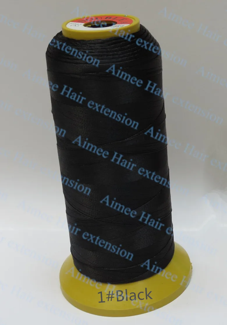 Weaving Threads for machine weft hair extension professional Tools Brown 1pcs hair needle lines 4type weaving needle as gift