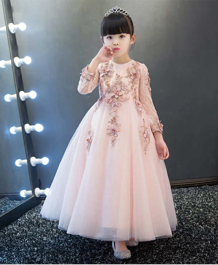 baby girl pink long sleeve dress