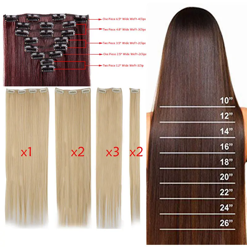 SNOILITE Hairpiece 23 дюймов 180 г прямые 18 заколки для Волос Стайлинг 100% настоящие