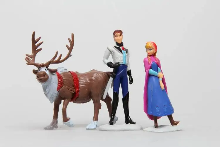 6Pcs/Set Disney Toys for Kids Birthday Xmas Gift Cartoon Action Figures Frozen Anime Fashion Figures Juguetes Anime Models