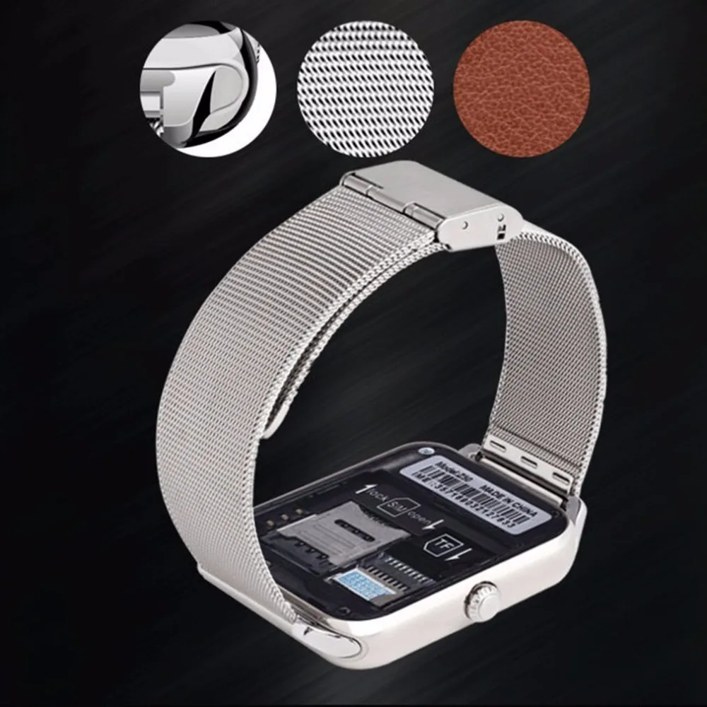 GT08 Z60 мужские часы женские Bluetooth наручные Смарт часы Поддержка SIM/TF карты наручные часы для Apple Android телефон PK DZ09 Смарт часы