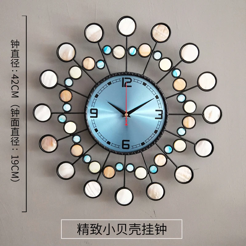 Minimalist Wall Clock Clock Personality Art Wall Charts Quartz Wall Clocks Color:A-42cm