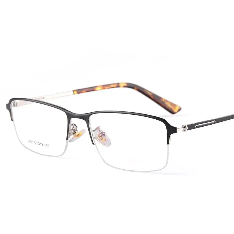High Quality Designer fashion Glasses Frame Men Myopia Optical Half Alloy Prescription Big box 906 | Аксессуары для одежды