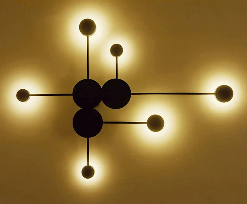 Novelty Modern LED Wall Lamp Minimalism Nordic Living Room Creative Wall Light LED  Decoration  Designer Corridor Hotel Bedroom (14)