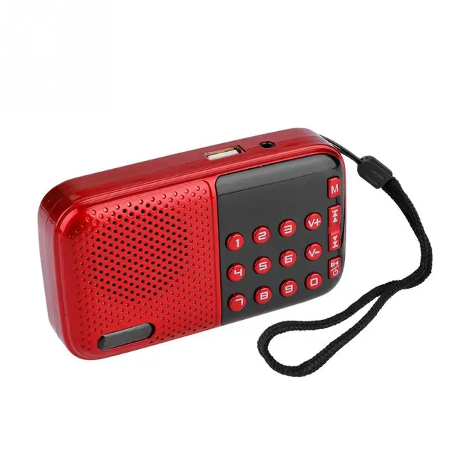 FM Radio U Disk/TF Music Mini USB Radio Speaker With 24-hour Standby